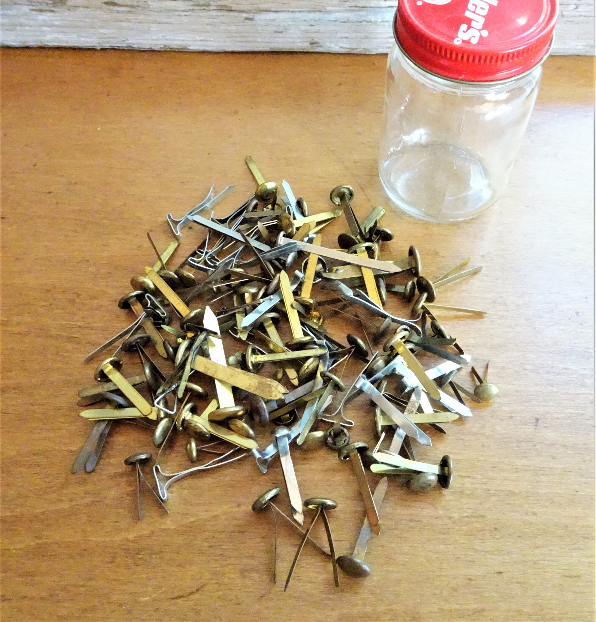 Assorted Vintage Brass Paper Fasteners Vintage Office Etsy