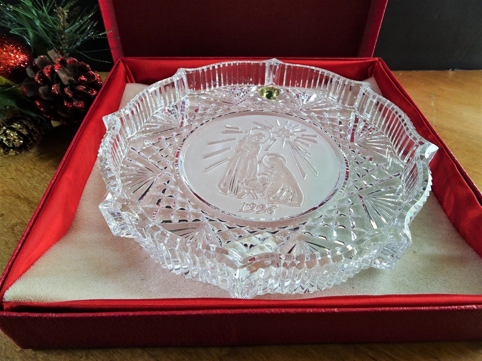 Waterford Crystal Nativity Scene Dish Songs of Christmas Etsy
