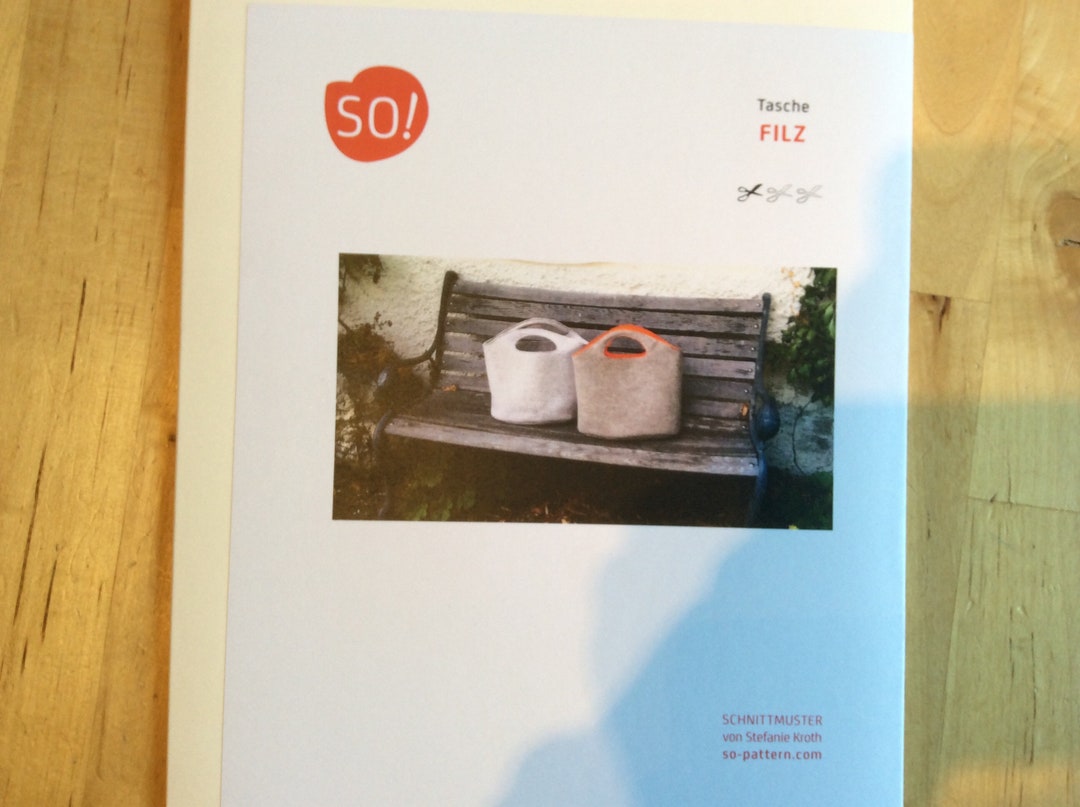 Aus Filz Filztasche Schnittmuster SO! Schnittmuster Tasche Filz