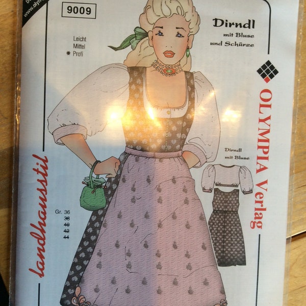 Schnittmuster für ein Dirndl Gr. 36-44