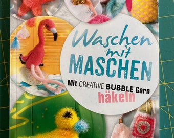 Book Washing with stitches, crochet with Creative Bubble yarn