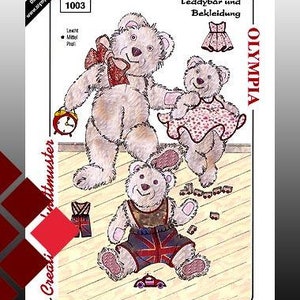 Kinderschnitt für einen Teddybär mit Bekleidung Bild 1
