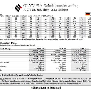 Schnittmuster für ein Vario-Cape/Poncho Gr. 36-58 Bild 2