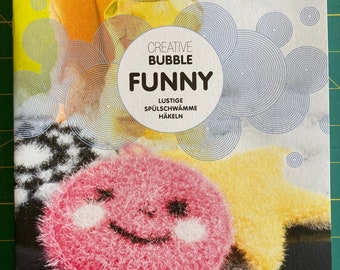 Creative Bubble Funny booklet, crochet funny dishwashing sponges.