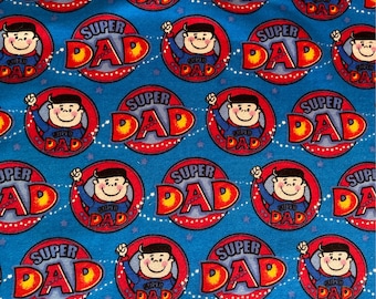 Super Dad Sweat Shirt Fabric