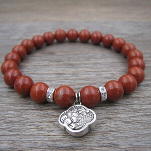 natural red jasper bracelet, red gemstone jewelry, red fashion jewelry, natural jasper jewelry, healing bracelet, handmade gift for her