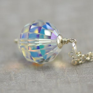 swarovski crystal, swarovski crystal pendant, swarovski crystal necklace, swarovski crystal jewelry, clear crystal ball, crystal sun catcher
