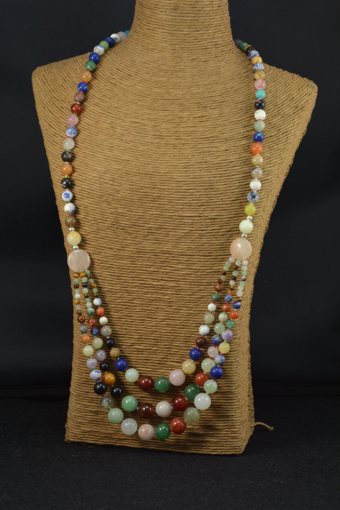 Mixed stone necklace Clearance
