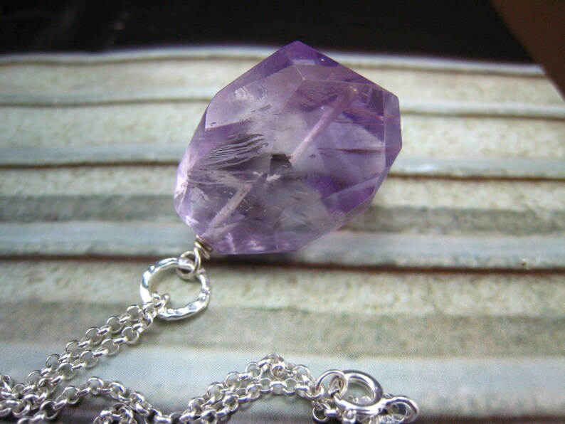 light amethyst necklace image 1