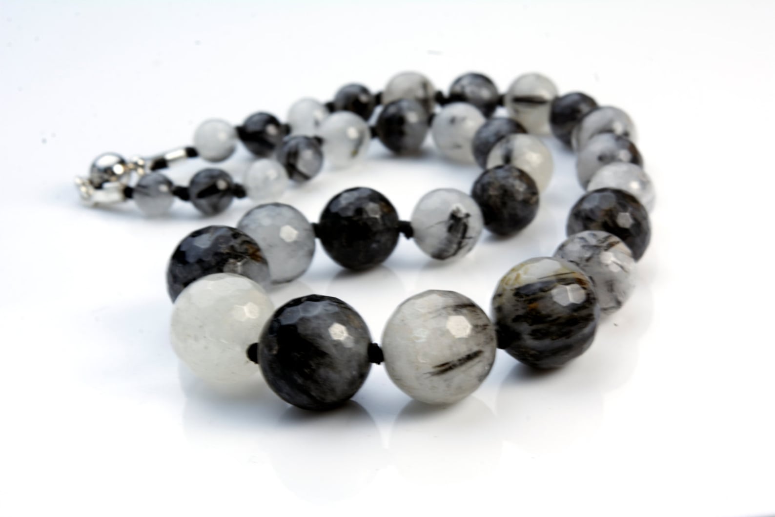 Rutilated Quartz Jewelry Black Rutilated Quartz Necklace Etsy