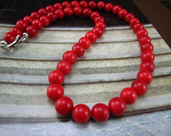 Sea Life, Red Coral Necklace