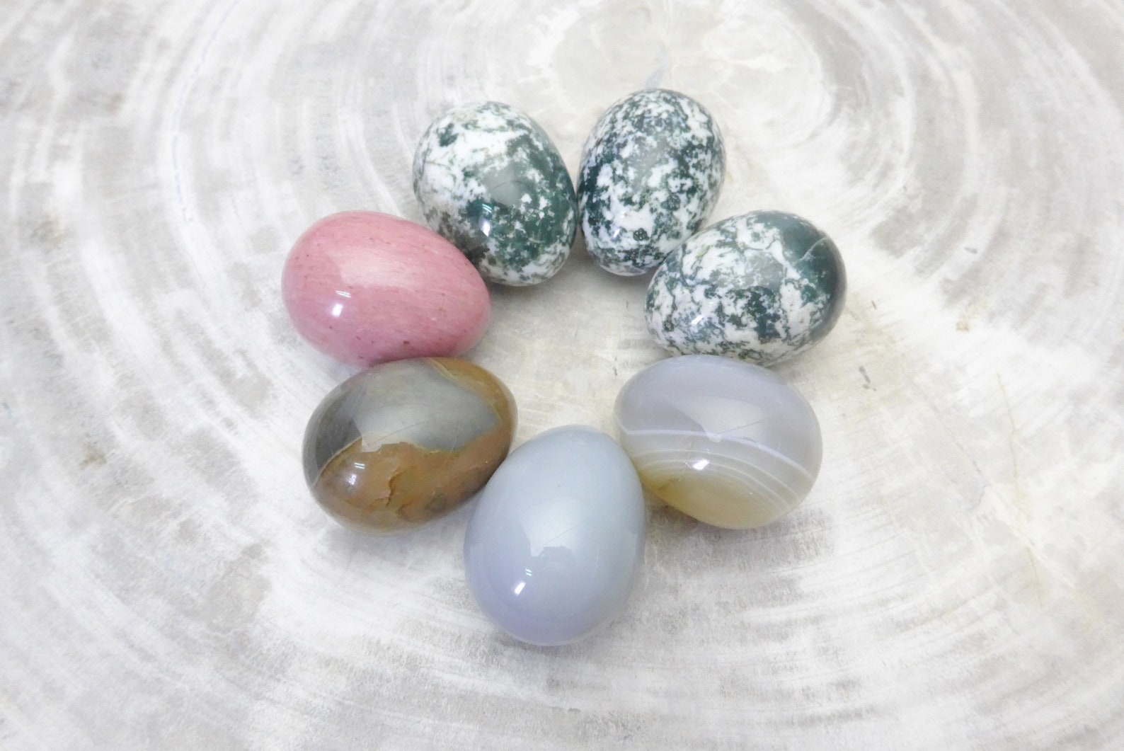 Natural Gemstone Eggs, Healing Crystal Eggs, Energy Stone Eggs, Chakra