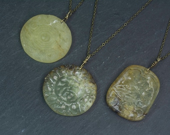 Chinese jade jewelry, lucky gemstone carving pendant, traditional Chinese jewelry, Chinese style jewelry,ancient Chinese jewelry