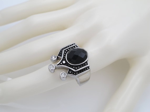Ladies Black Onyx Rings Black Onyx Womens Rings Onyx Rings Etsy