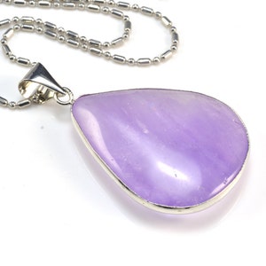 amethyst necklace - amethyst pendant - purple necklace - teardrop necklace - bezel setting - chain necklace - copper chain - stone necklace