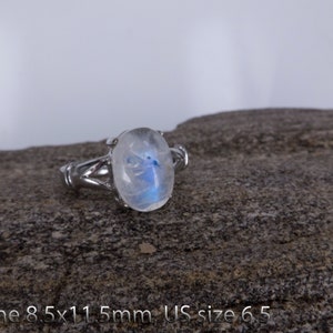 rainbow moonstone ring natural gemstone ring statement ring natural stone jewelry rainbow moonstone jewelry healing jewelry image 9