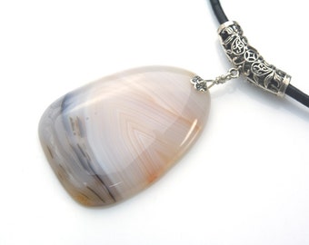 landscape agate jewelry - dendritic agate Nekclace - agate pendant necklace - natural stone jewelry - natural gemstone jewelry