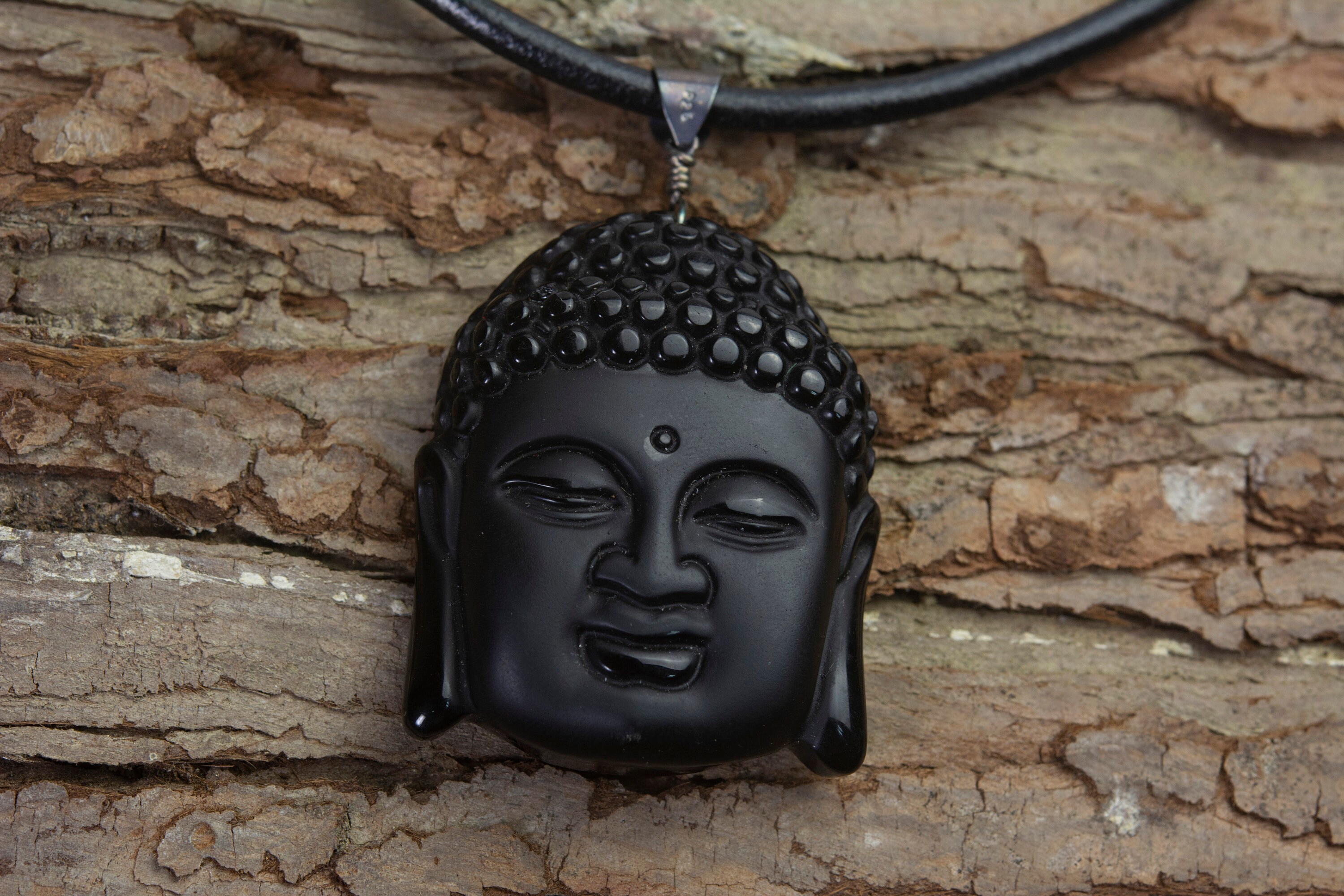 Meditation Jewelry Buddha Pendant Black Onxy Jewelry Etsy