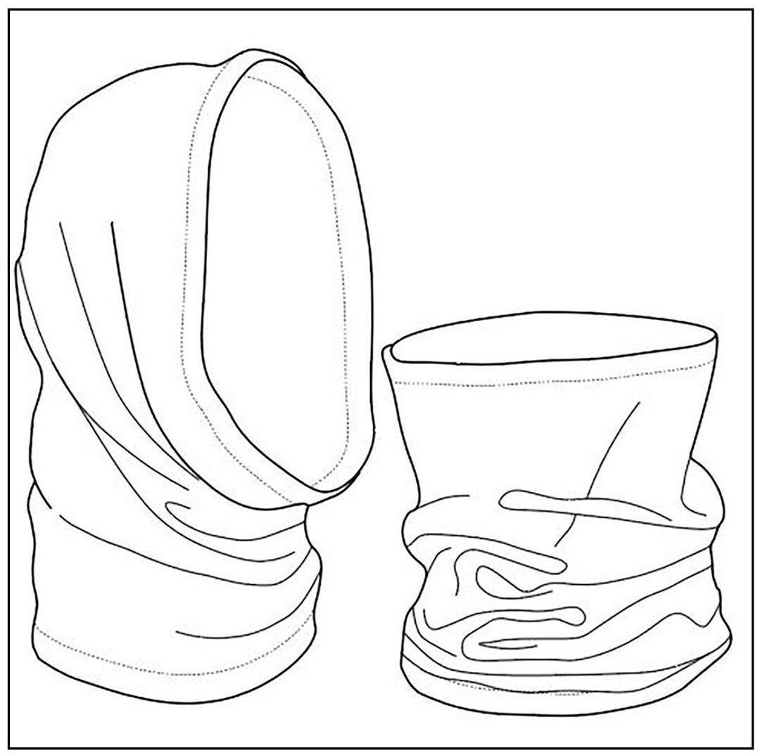 Fleece Neck Gaiter PDF Sewing Pattern Downloadable Digital Etsy