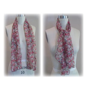 FREE Rose Scarf PDF Sewing Pattern, Downloadable Sewing Pattern, Women, Misses, Ladies, Girls, Accessories, DIY Sewing, Easy Sewing