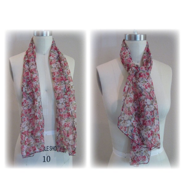 FREE Rose Scarf PDF Sewing Pattern, Downloadable Sewing Pattern, Women, Misses, Ladies, Girls, Accessories, DIY Sewing, Easy Sewing