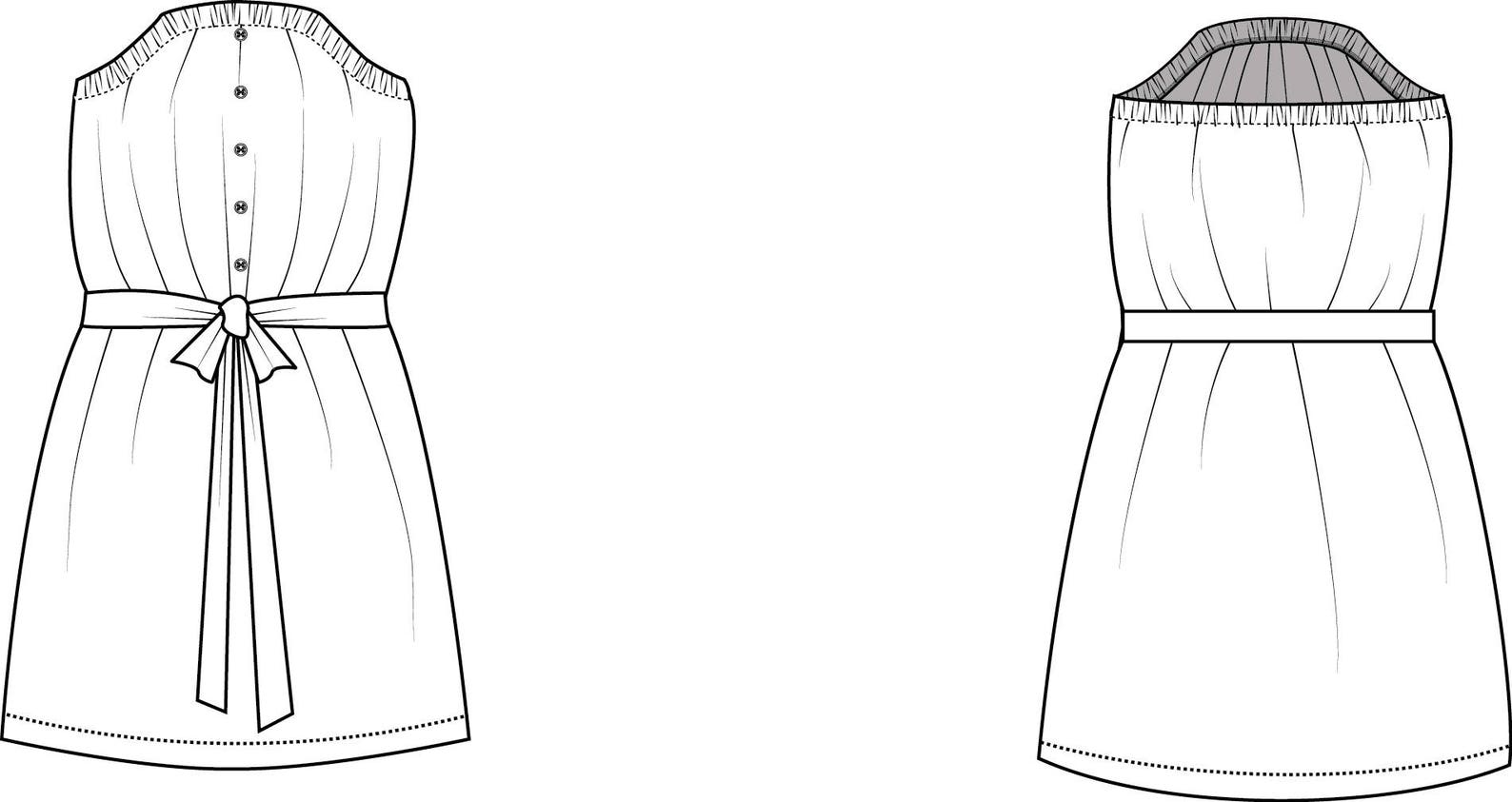 Women Summer Dress Sewing Pattern Strapless Sundress | Etsy