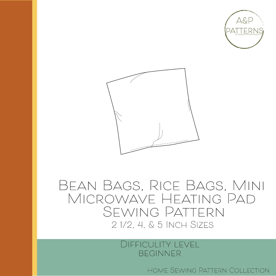Bean Bags, Rice Bags, Heating Bag Sewing Pattern • PDF Sewing