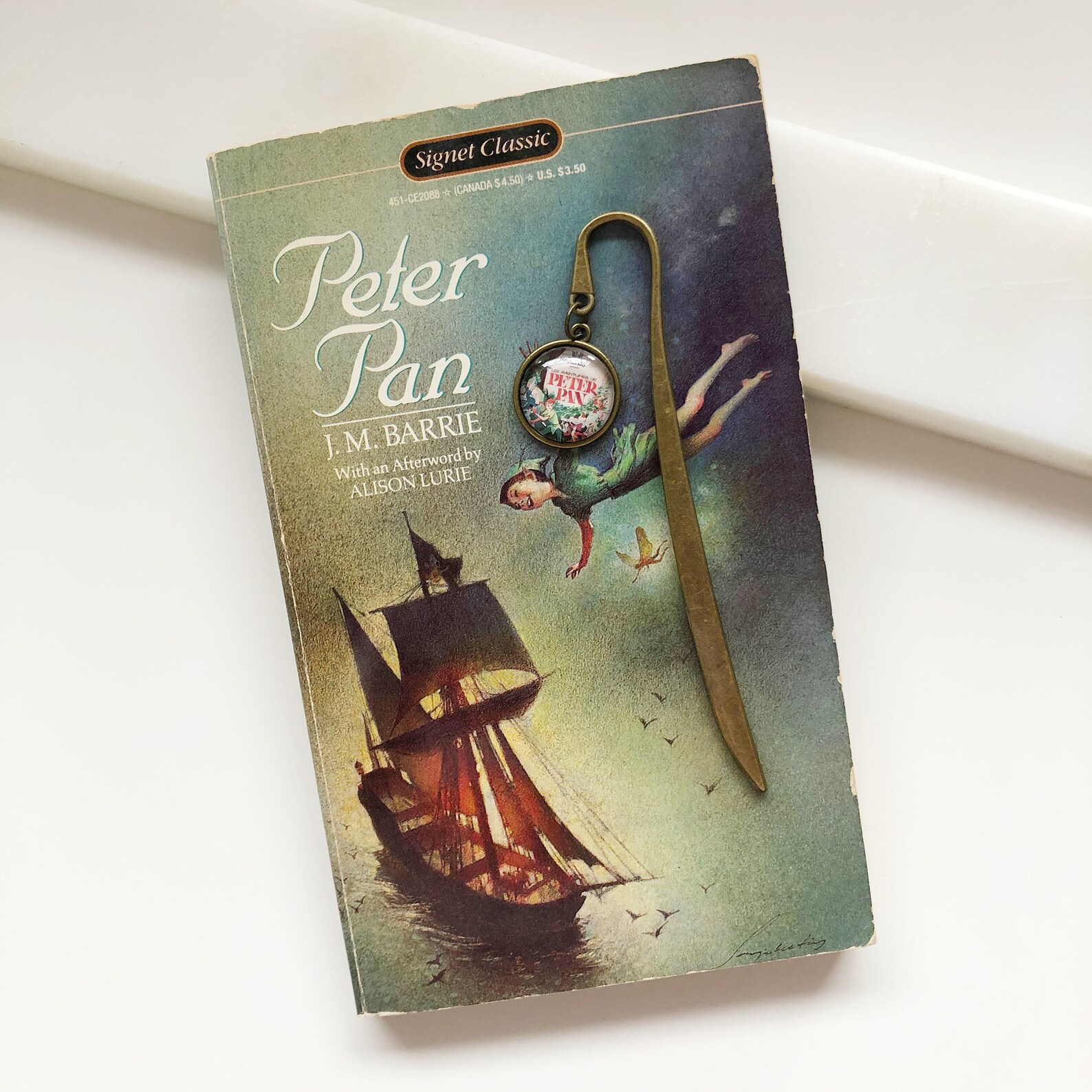 Metal Bookmark Peter Pan Gift Gift for Book Lover Bookish - Etsy