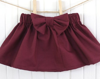 maroon colour baby frock