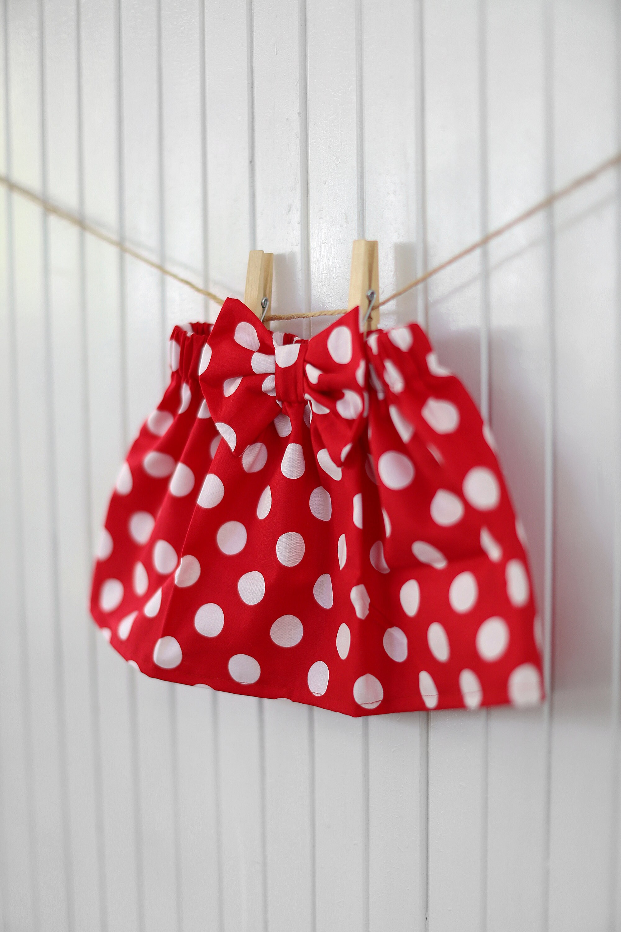 Minnie Mouse Skirt/ Minnie Mouse Dress/ Red Polka Dot Skirt/ Etsy