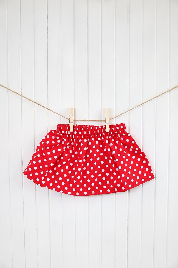 red polka dot skirt minnie mouse skirt