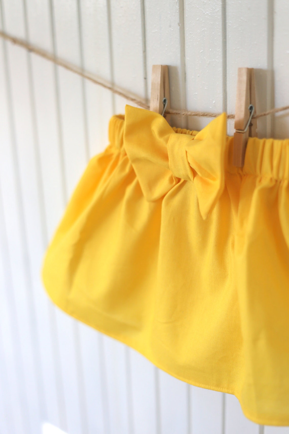 Yellow Baby Skirt/ Yellow Toddler Skirt/ Girls Yellow Bow Etsy