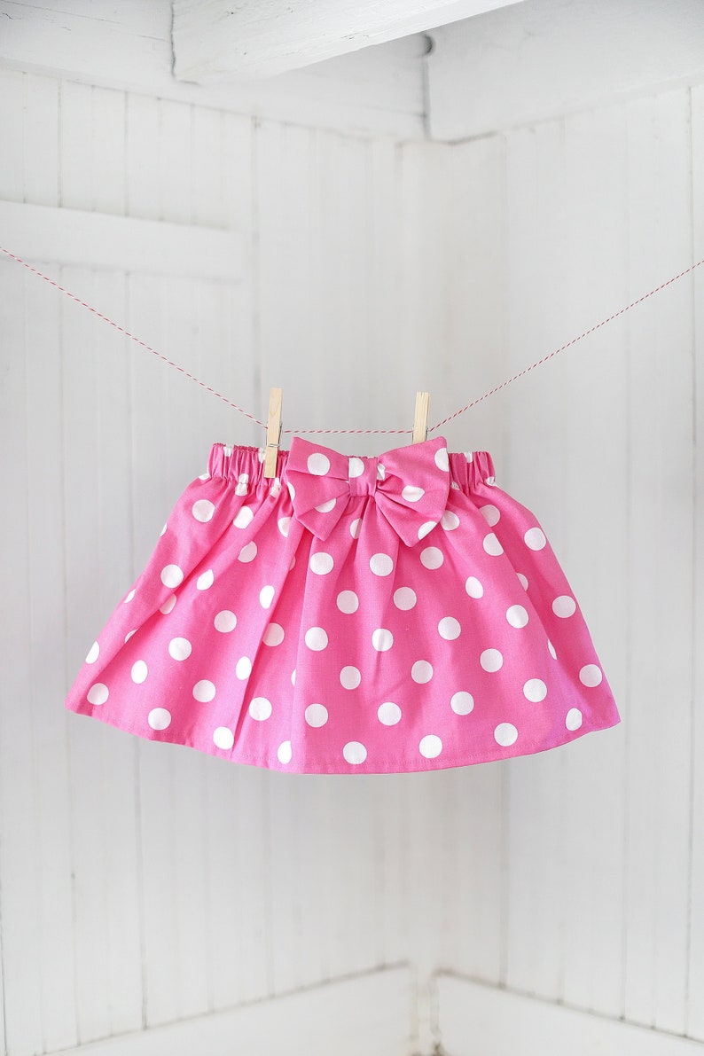 minnie mouse polka dot skirt