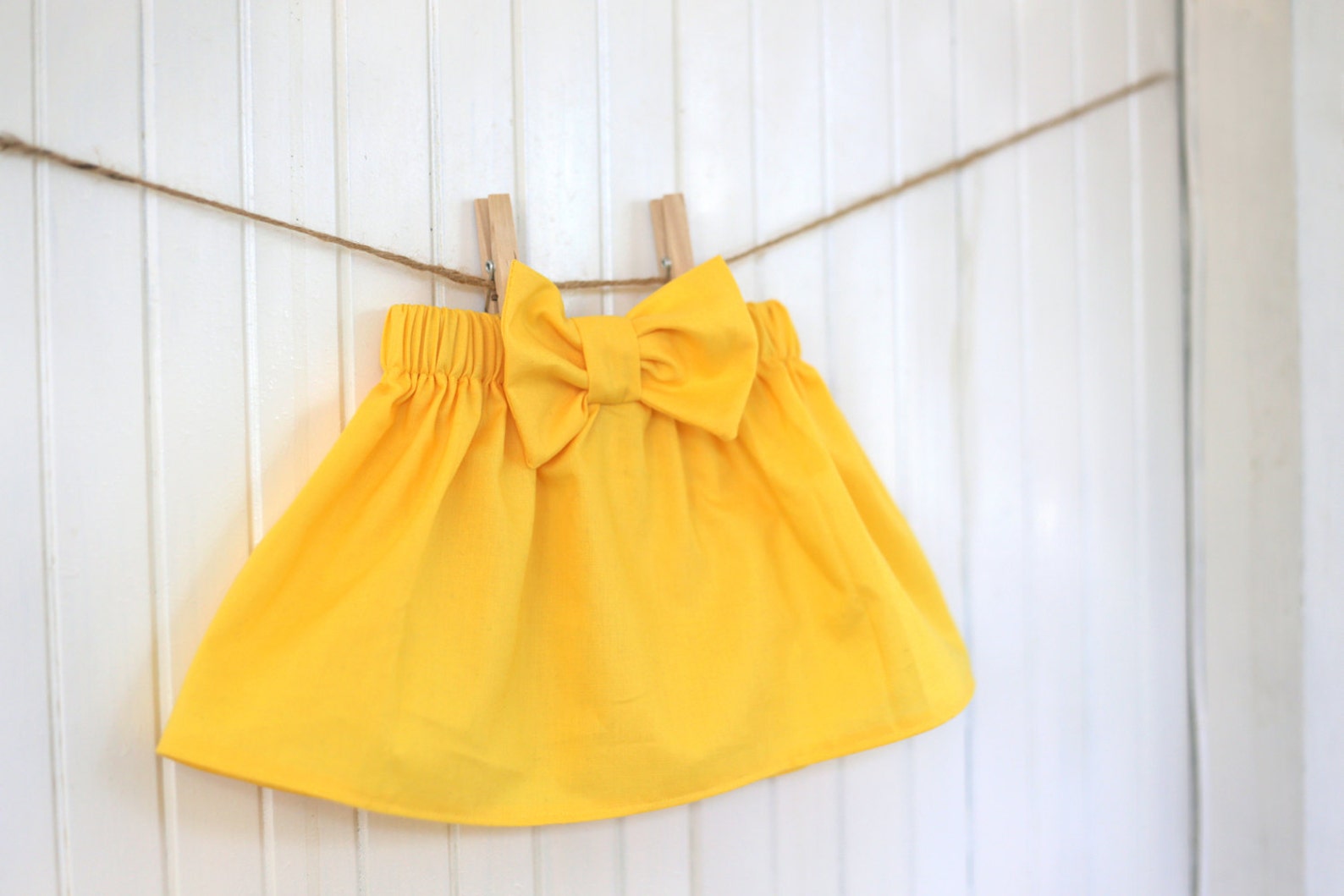 Yellow Baby Skirt/ Yellow Toddler Skirt/ Girls Yellow Bow Etsy