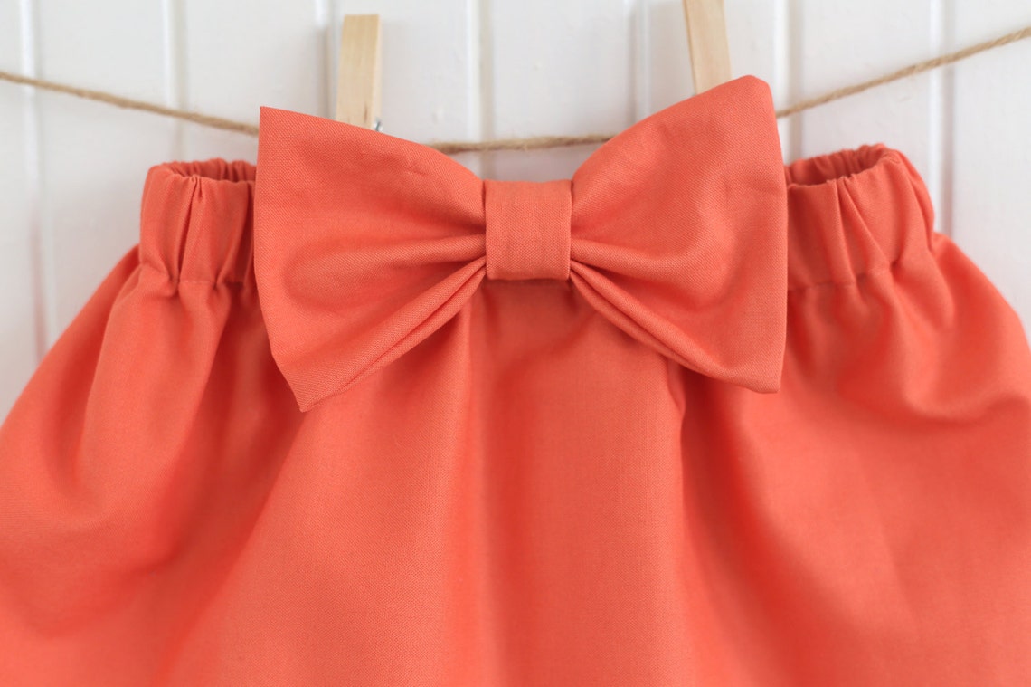 Orange Baby Skirt/ Orange Toddler Skirt/ Orange Baby Dress/ | Etsy