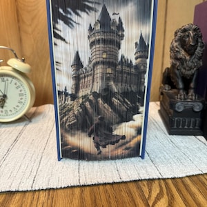 Harry Potter Fore Edge Book Art, Handmade Altered Book, Harry Potter Decor, Book Lover Gift, One of a Kind Art