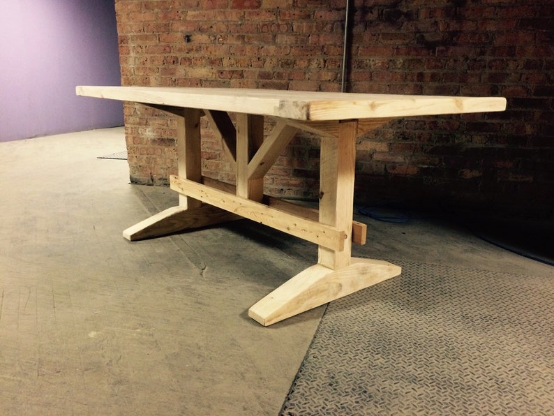 Trestle table Etsy