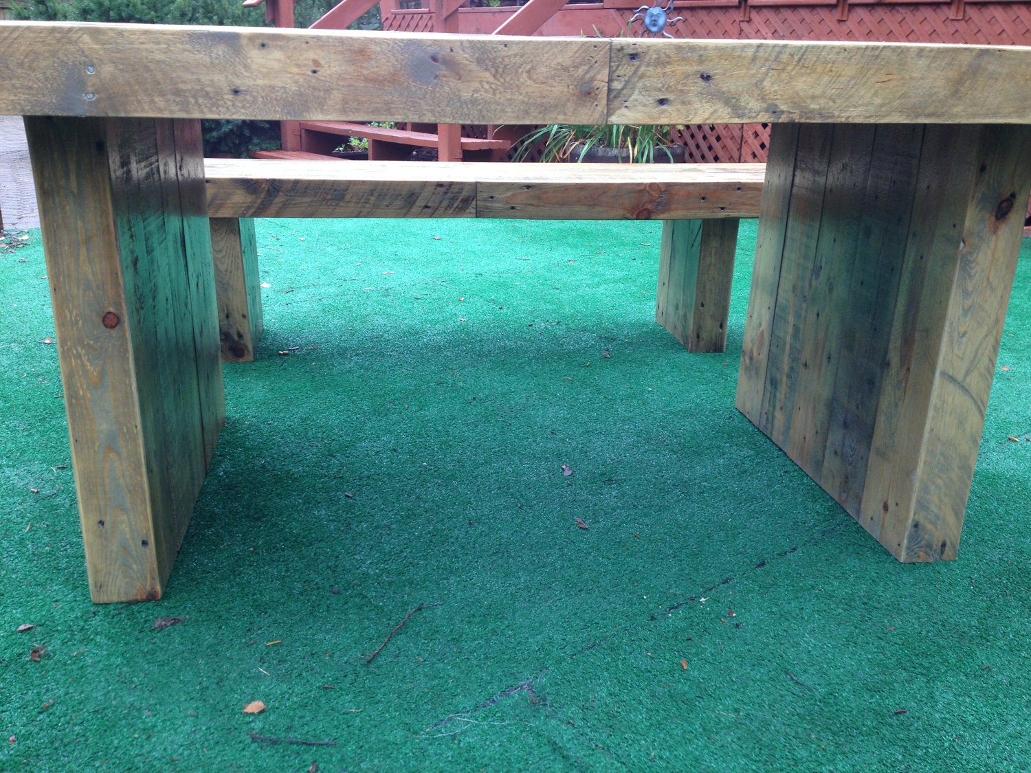 Weathered Oak Dining Table Etsy