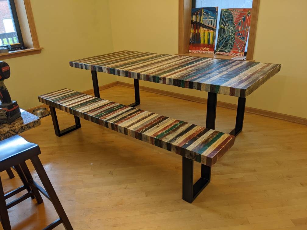 Butcher Block Dining Set Etsy Australia