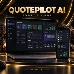 QuotePilot AI - Instant Quote Generator SaaS Source Code | Full Stack React Node.js App | Buyer-Owned Complete Rights