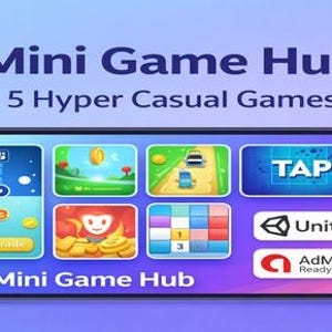 Mini Game Hub Source Code | 5 Hyper Casual Games React Native Expo | Ready to Deploy | Full Rights
