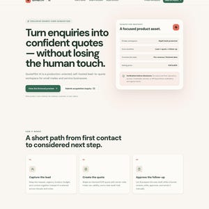 QuotePilot AI - Instant Quote Generator SaaS Source Code | Full-Stack React Node.js App | Buyer-Owned Complete Rights