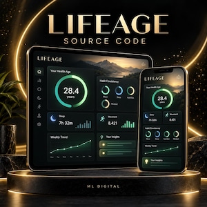 LifeAge - Biological Age & Life Expectancy Tracker App Source Code | React Native Expo | Buyer Owns Complete Rights