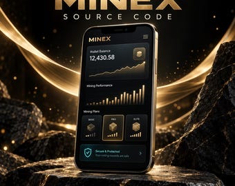 Broncode van de MineX Mining Dashboard-app | React Native Expo Crypto Rewards Tracker | Alle rechten inbegrepen