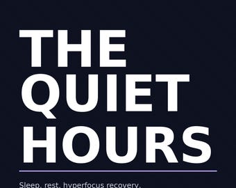The Quiet Hours eBook | Calming an Anxious ADHD Mind at Night | PDF Instant Download