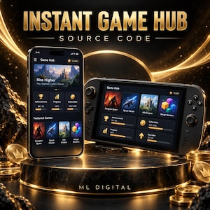 Instant Game Hub Source Code | React Full Stack Mini Games App | Ready to Deploy | Full Rights Included