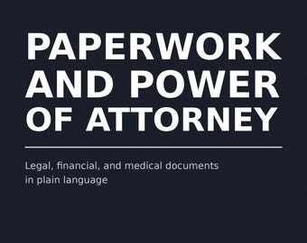 Paperwork and Power of Attorney eBook | Caregiver Legal & Financial Guide | PDF Download