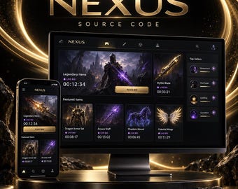NEXUS Gaming Marketplace Source Code | React Native Expo Full Stack App | Ready to Deploy | Non-Exclusive Commercial License