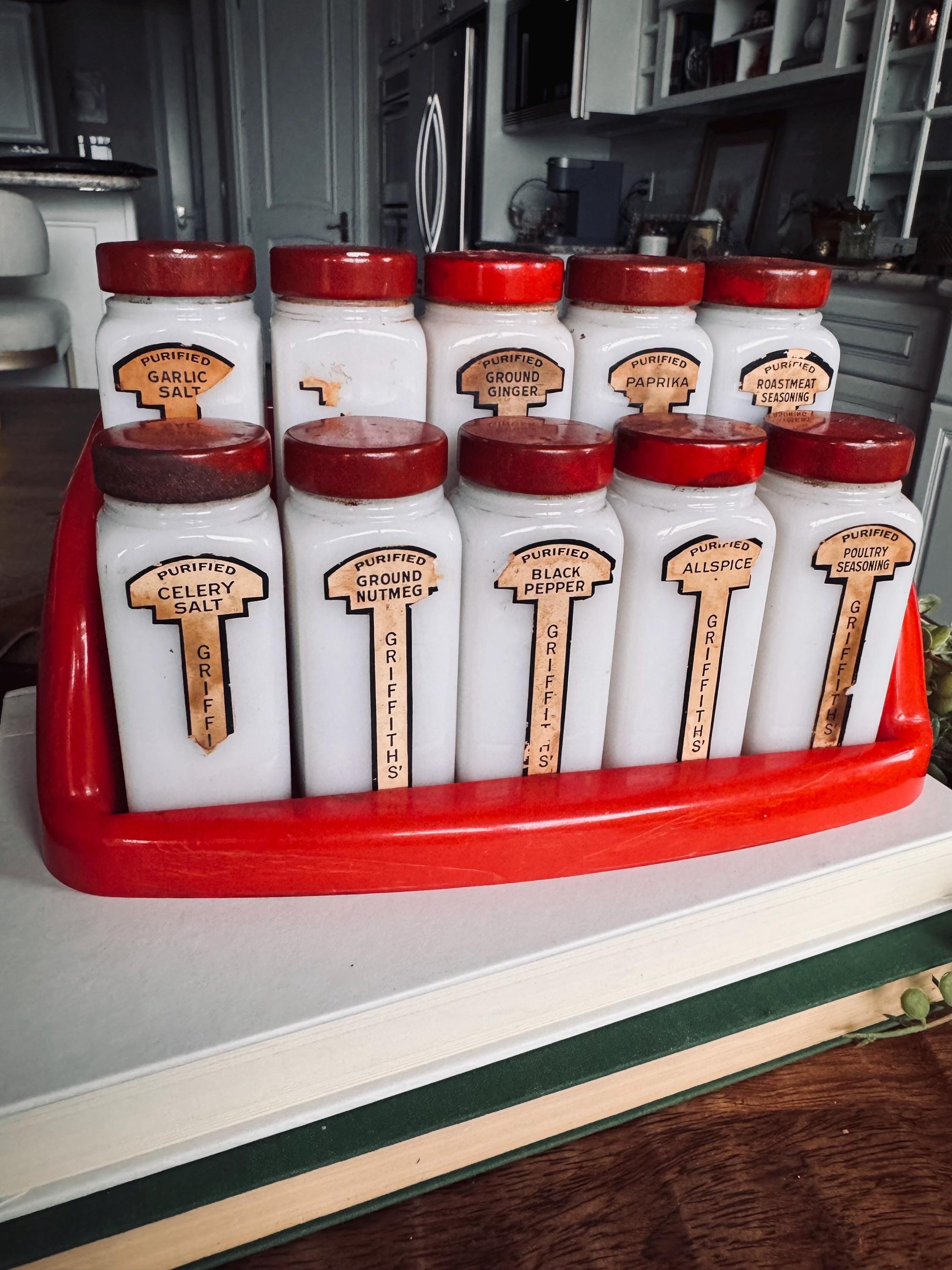Griffiths Spice Rack and Jars - Etsy