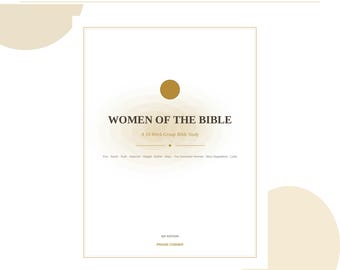 Women of the Bible 10-Week Study, NIV Edition, Printable Devotional Kit (Digital Download)